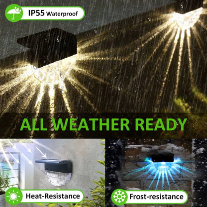 6 Spots muraux solaire