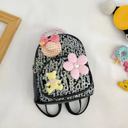 Sac à dos à paillettes maternelle