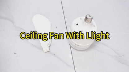 Ventilateur de Plafond Portable à LED E27