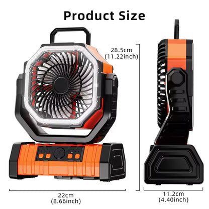 Ventilateur portable rechargeable 20000mAh